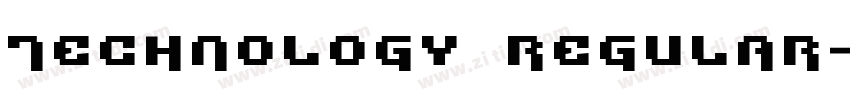 Technology Regular字体转换